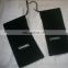 Vintage black velvet drawstring sleeper dust bag slim tall shoe bags