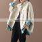 TWOTWINSTYLE Korean Patchwork Hit Color Women's Jacket Lapel Collar Long Sleeve Oversized Loose Coat Female