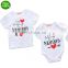 "my love belong to mommy" 2019 new design baby white tshirt cotton baby clothes