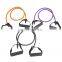 Eco Friendly Workout Fitness Latex Hooks Home Gym Exercise Elastic Resistance Bands With Door Anchor