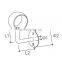 Stainless steel casting round tube brackets