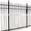 China manufacture durable and cheap 2-rail flat top fence landscape aluminum edging fence