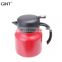0.6L dark blue press ABS material hot selling turkish arabic dallah coffee tea pot kettle