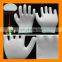 White PU Dipped Super Fit Hand Work Glove With Machine Knitted Polyamide Liner