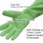 HANDLANDY Custom cowhide Leather Gardening Gloves, Long length sleeve garden gloves