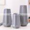 Simple modern matte black gray beige ceramic vase three-piece home decoration ornaments