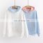 Pullover Oem Oversize Long Sleeve Hooded Polyester / Cotton Plain Dyed OEM Service Plus Size Cheap Hoodies Unisex Custom Hoodies