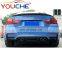 Rear bumper air canards canard splitter for BMW M3 M4 F80 F82 carbon fiber