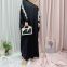 BS-LR497 Womens Embroidered Dubai Style Cardi Robe Muslim Dresses Abaya