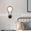 Living Room Hotel Decorative Wall Light Hotel Indoor White Gold Glass Ball Wall LED Lamps Lighting