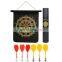 Made In China 15'' Roll Up Magnetic Dart Board With 6 Darts