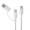 2 in 1 Type C to Type C and USB-A cable 100W fast charging 5A USB-C data cable for Macbook pro
