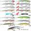 Amazon Hot Sale Plastic flyman minnow Hard Fishing Lures Artificial Bait Luminous Minnow Bait
