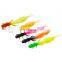 JOHNCOO Silicone Worm Soft Fishing Lure 12pcs/bag 75mm1.32g Artificial Rubber Artificial Plastic Fish lure Carp Fishing Tackle