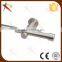 Famous style hot sell metal material silver/nickel curtain rods/curtain poles