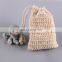 Cotton linen foaming soap bag natural plant fiber environmental protection handmade soap storage bag soap net bag wholesale