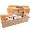 Bamboo Cable Management Box Stylish Cord Organizer Box Conceal Power Strips Electrical Cords from TV Computer USB Hub