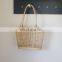 Eco Friendly 100% nauture Seagrass Market Bag, Natural Beach Bag, Round Straw Summer basket Vietnam Supplier