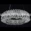 Modern Contemporary Crystal Chandelier with LED Light Iron and Glass Lamp Body Luxury Hanging Light Fixtures for Living Room