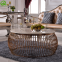 High Quality Marble Top Golden Stainless Steel Frame Furniture Coffee Table