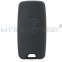 FCC 2ADFTF15AM433TX Flip key 4 кнопки 433 МГц с чипом MEGAMOS 48 AES / чип 4A по выбору, с лезвием SIP22 для Jeep Renegade 2015 - 2018