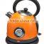 1.8L Metallic spray colour Electric kettle with boil dry protection and 360 degree rotation for home use
