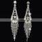 Wholesale fashion Rhinestone Bridal Earrings With tassels Stud Earring