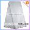 Mitaloo MSL0390 White Swiss Cotton Voile Lace White Polish Lace Dry Lace With Stones