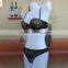 Sexy lace mesh lady bra set,transparent sexy black bra panty set