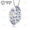 High Quality Designs Couple Pendant Wholesale Silver plated Zircon Couple Necklace