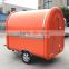 Orange 7.6*5.5ft Newest Food Trailer Food cooking van/Food Van Takeaway Trailer China's outstanding manufacturing plant