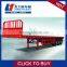 A single operation tri axle skeleton semi trailer