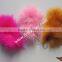 Wholesale Cheap Marabou Turkey Feather String Doll Keychain And Feather String Doall Characters For Decorations