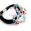 Heart Design Elastic Hair Tie With Charming Glass Stones & Crystals