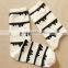 Custom women dress cotton white thin cotton socks