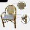 bamboo look french rattan bistro chair