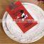 Biodegradable Cutlery Napkin/Printed Napkin and Cutlery Paper Pocket with logo printed
