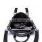 Man black leather messenger bag