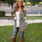 2015 OEM manufacturer cotton cardigan Stripe Elbow-Patch Open Cardigan
