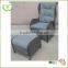 2015 new products poly rattan sofa with stools rattan furniture cheap lounge chair