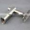 stainless steel inox stairs fixed handrail bracket for post for tube