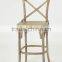 Antique Wooden Bistro Armless Barstool/ High chair(KY-3045-2-OAK)