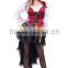 Sexy Halloween wholesale Female Pirate fancy dress costume
