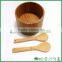 Kitchen supplies bamboo products salad bowl large bamboo bowl bamboo fork spoon bamboo salad bowl set salad bowl