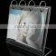 2015 Modern Unique Transparent Acrylic Calendar Stand Holder With Picture Frame