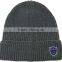 2015 new embroidered winter knit hats with pom pom