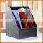 High-grade leather triple desktop file box file frame data file storage box seat business office supplies