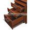 Hot Sale Laminate Chest MDF Three Drawers File Cabinet With Wheels