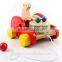 Wooden Pulling Bear Drum Pulling Along Musical Toy                        
                                                Quality Choice