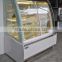 sliding glass front open cake display showcase